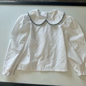 Lavender‎ Blue Long Sleeve White Shirt Size 5